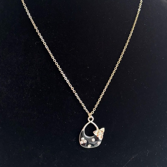 Jewelry - Gold-Tone Floral Heart Pendant Necklace - Women's Jewelry